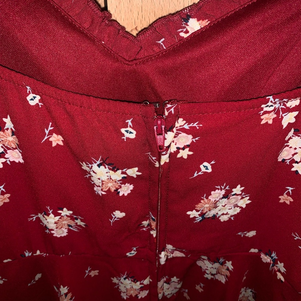 Asymmetrical floral dress
